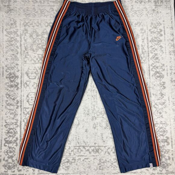 Nike Other - Vintage Nike Tear Away Pants Blue Supreme Shiny Snap Basketball Y2K 90s Size XL